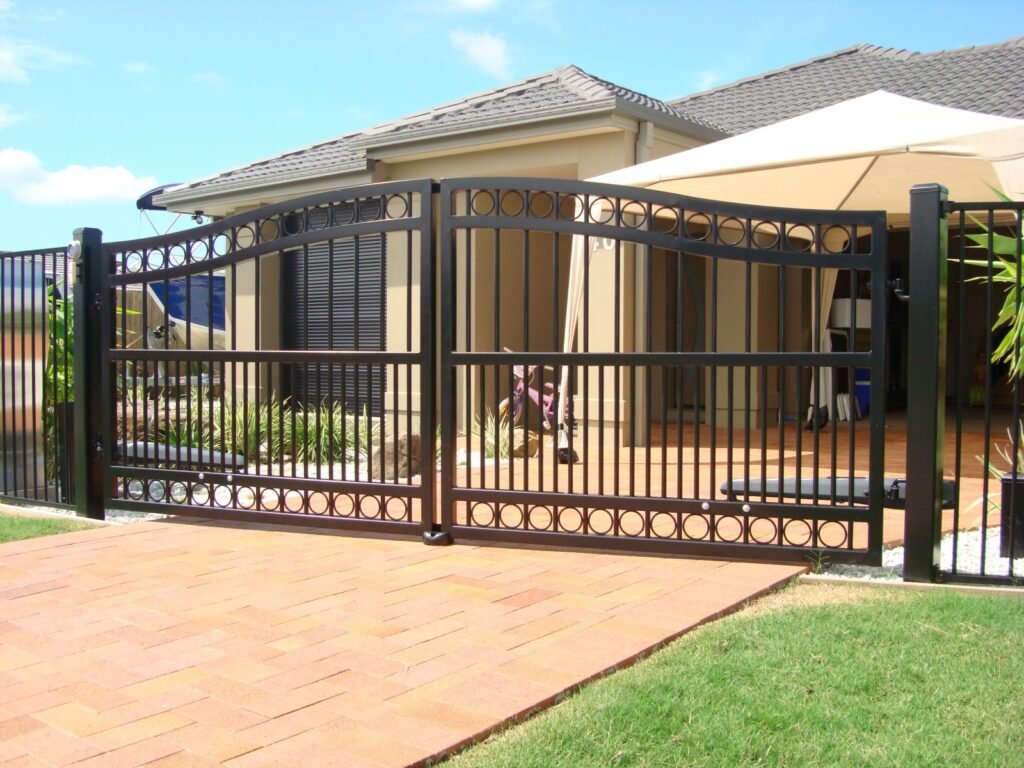 swing gate, electric gate, double swing gate